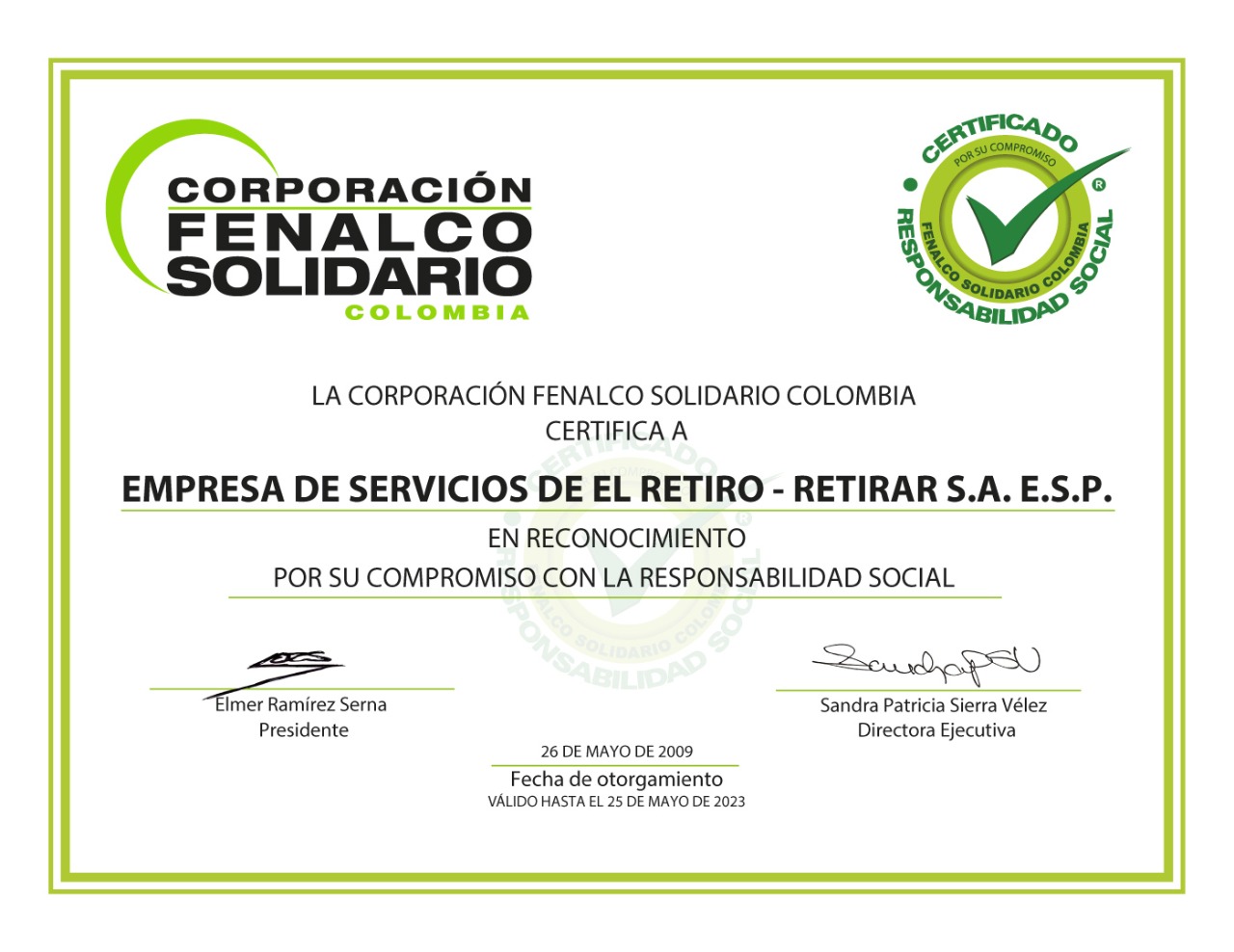 certificado